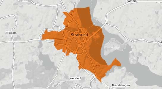 Mietspiegelkarte Stralsund