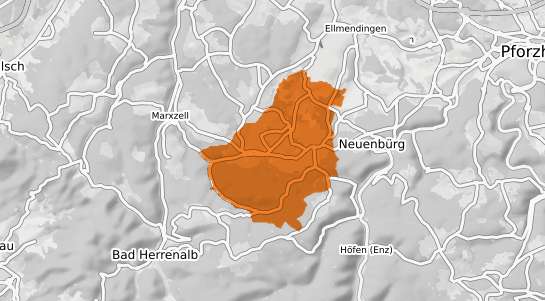 Mietspiegelkarte Straubenhardt