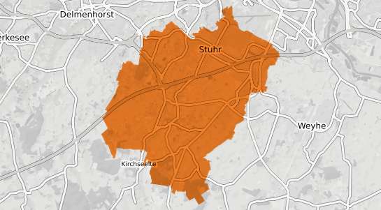 Mietspiegelkarte Stuhr