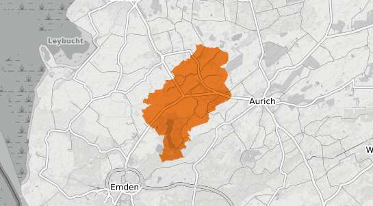 Mietspiegelkarte S&uuml;dbrookmerland