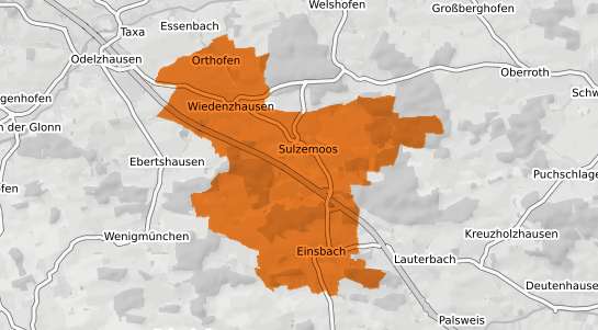 Mietspiegelkarte Sulzemoos