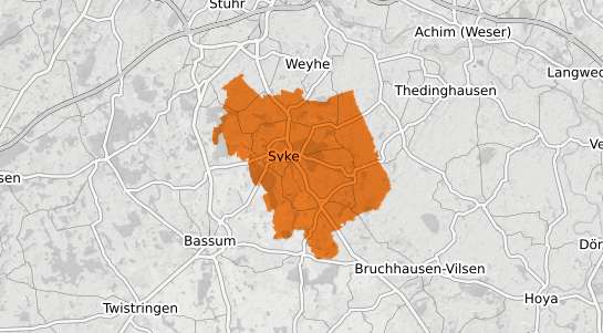 Mietspiegelkarte Syke