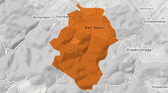 Mietspiegelkarte Tabarz Thueringer Wald