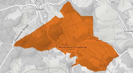 Mietspiegelkarte Tannenberg Erzgebirge