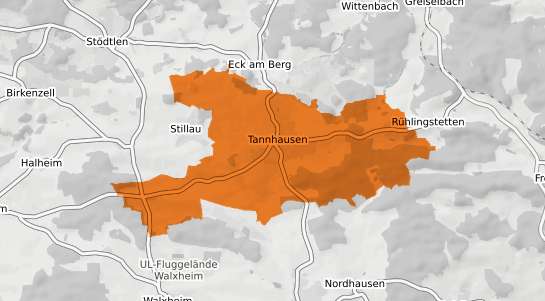 Mietspiegelkarte Tannhausen b. Ellwangen, Jagst