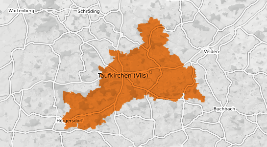Mietspiegelkarte Taufkirchen (bei München) Kr. Muenchen