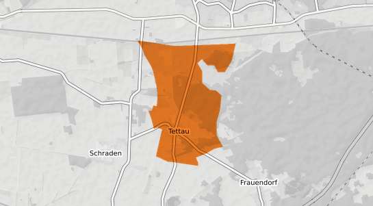 Mietspiegelkarte Tettau b. Ruhland