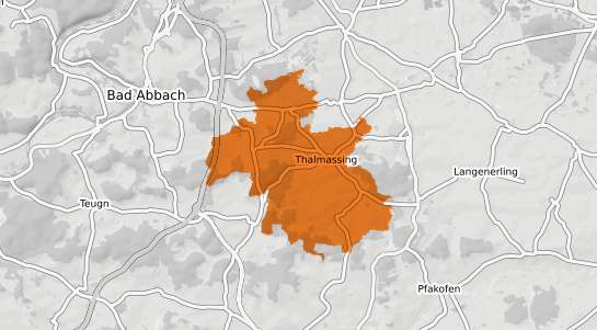 Mietspiegelkarte Thalm&auml;ssing Mittelfranken