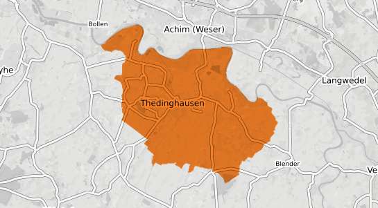 Mietspiegelkarte Thedinghausen