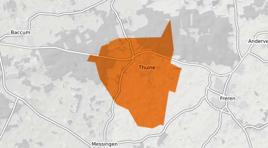 Mietspiegelkarte Thuine Emsland