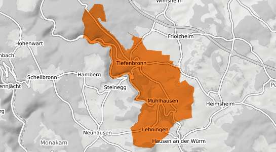 Mietspiegelkarte Tiefenbronn