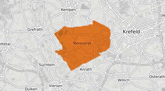 Mietspiegelkarte T&ouml;nisvorst