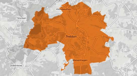 Mietspiegelkarte Trebbin