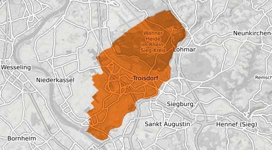 Mietspiegelkarte Troisdorf