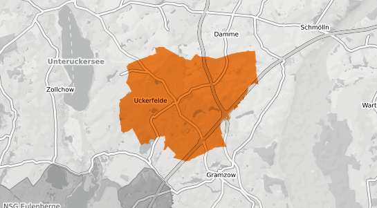 Mietspiegelkarte Uckerfelde