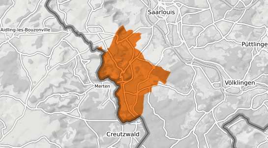 Mietspiegelkarte &Uuml;berherrn