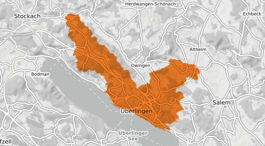 Mietspiegelkarte &Uuml;berlingen Bodensee