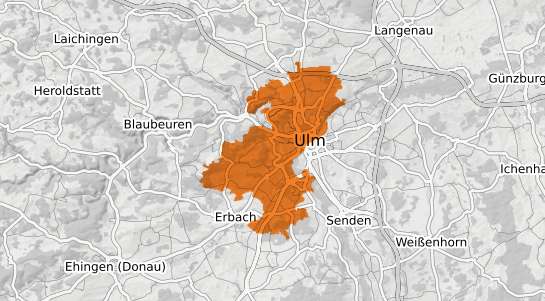 Mietspiegelkarte Ulm Donau