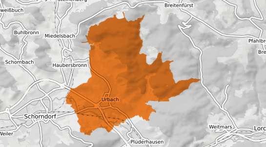 Mietspiegelkarte Urbach Westerwald