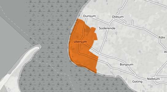 Mietspiegelkarte Utersum