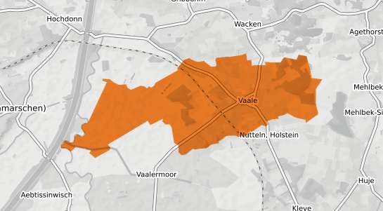 Mietspiegelkarte Vaale Holstein