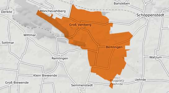 Mietspiegelkarte Vahlberg b. Schoeppenstedt