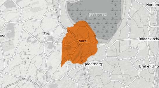 Mietspiegelkarte Varel Jadebusen