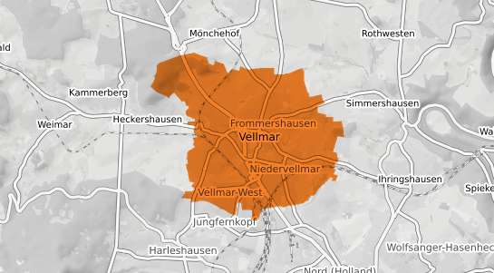 Mietspiegelkarte Vellmar