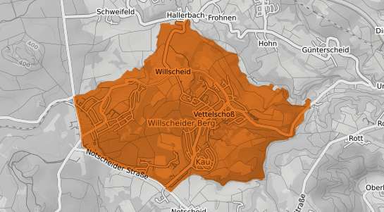 Mietspiegelkarte Vettelscho&szlig;