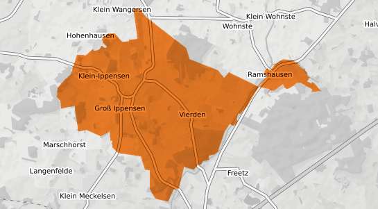 Mietspiegelkarte Vierden