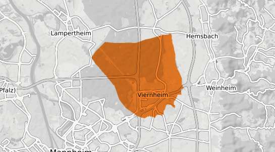 Mietspiegelkarte Viernheim