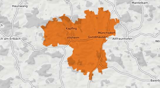 Mietspiegelkarte Vilsheim