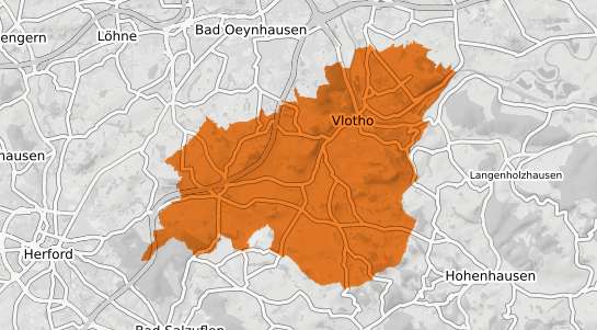 Mietspiegelkarte Vlotho