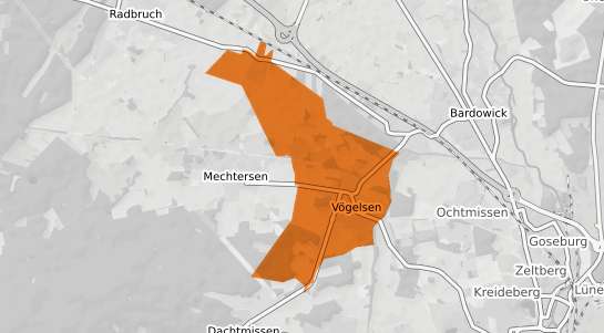 Mietspiegelkarte Voegelsen