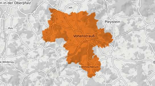 Mietspiegelkarte Vohenstrau&szlig;