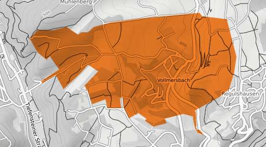 Mietspiegelkarte Vollmersbach