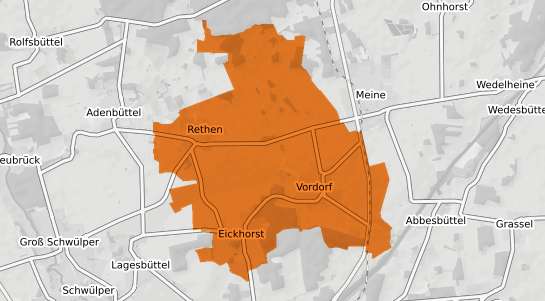 Mietspiegelkarte Vordorf Kr. Gifhorn