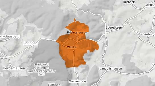 Mietspiegelkarte Waake Kr. Goettingen