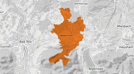 Mietspiegelkarte Waakirchen