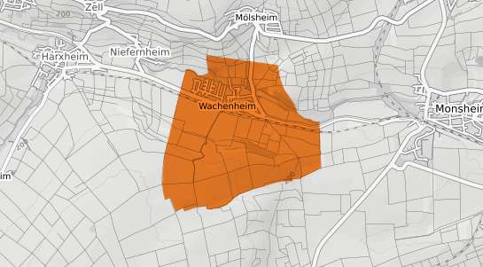 Mietspiegelkarte Wachenheim Rheinhessen