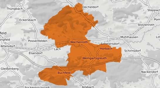 Mietspiegelkarte Wachenroth