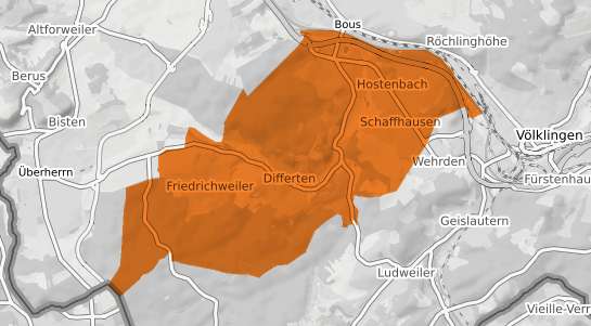 Mietspiegelkarte Wadgassen