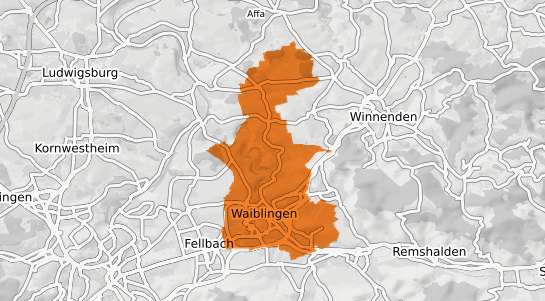 Mietspiegelkarte Waiblingen Rems