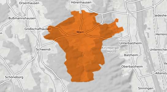 Mietspiegelkarte Wain