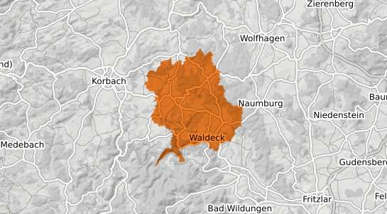 Mietspiegelkarte Waldeck b. Landau, Pfalz