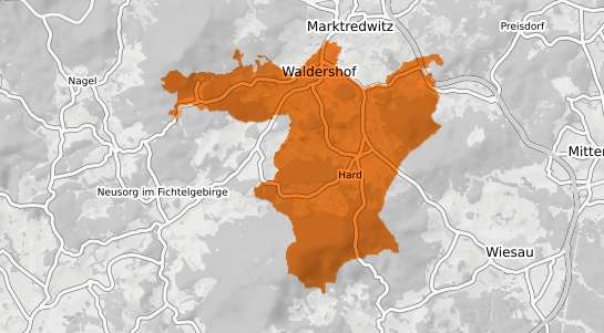 Mietspiegelkarte Waldershof