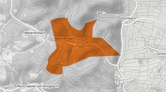 Mietspiegelkarte Waldhambach Pfalz
