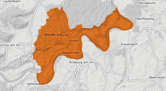 Mietspiegelkarte Waldkraiburg