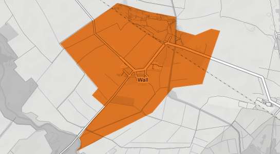 Mietspiegelkarte Wall b. Neuruppin