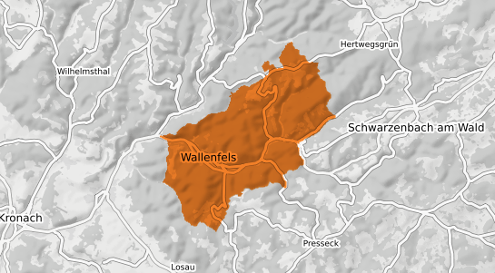 Mietspiegelkarte Wallenfels Oberfranken